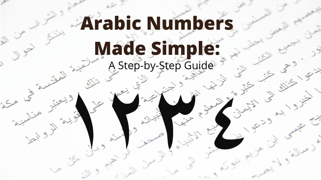 Arabic numbers 1-10