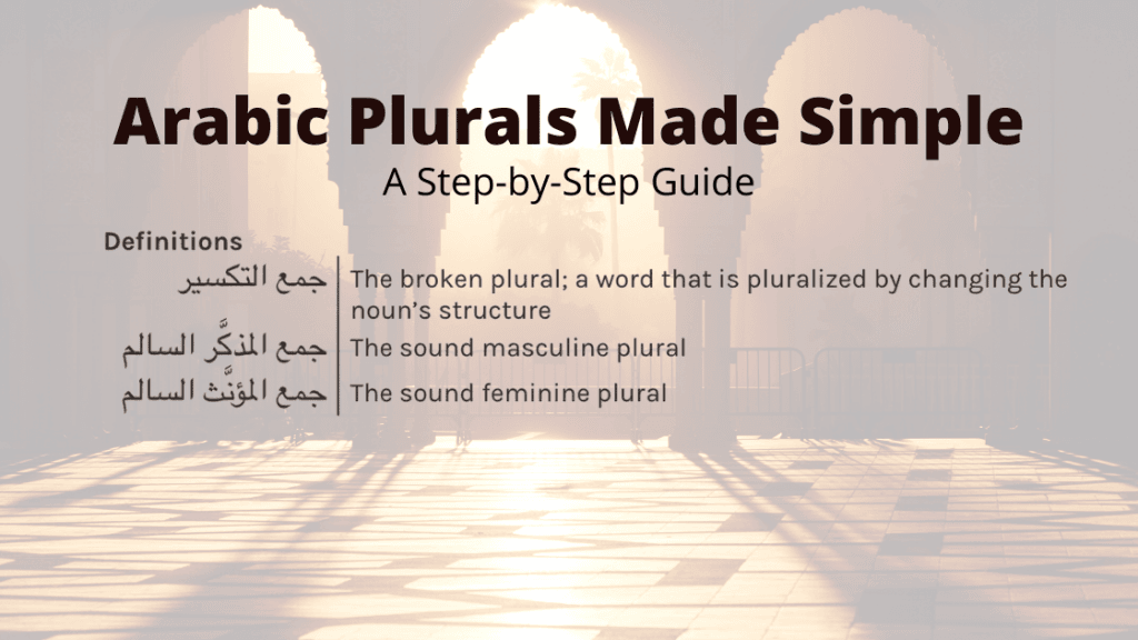 Arabic Plurals