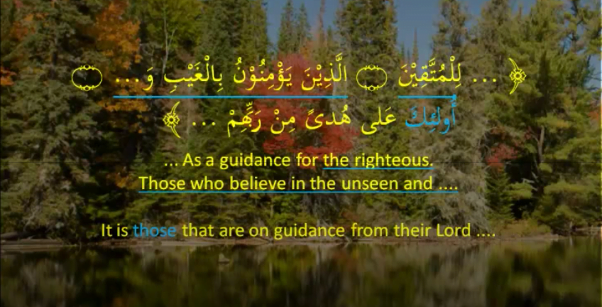 Quranic example to highlight the difference between a personal pronoun in Arabic and a demonstrative