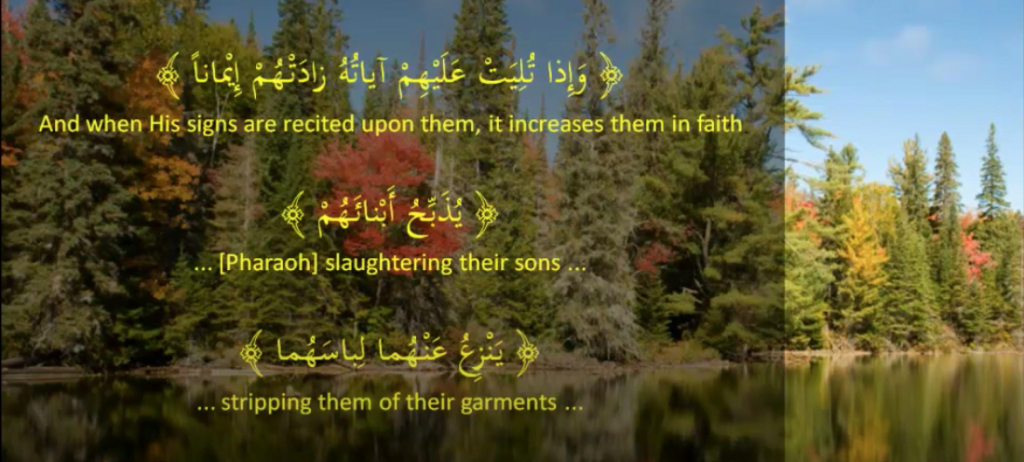 A Few examples from the Quran