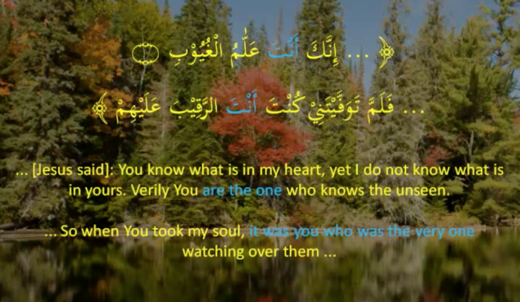 Quranic examples for the pronoun of Separation